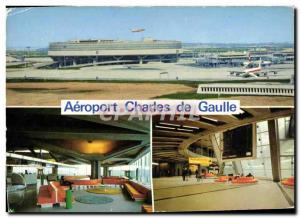 Postcard Modern Jet Aviation in France Roissy Charles de Gaulle Airport