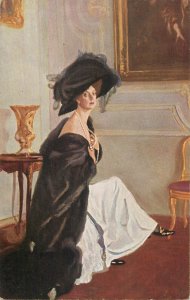 Types of Russia 1910s K.G.A. fine art V.A. Sierov - Portrait of Princess Orlov