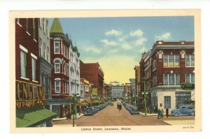 ME - Lewiston. Lisbon Street ca 1940