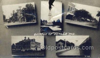 Butler, IN, Indiana, USA Train Railroad Station Depot 1909 horrible condition...