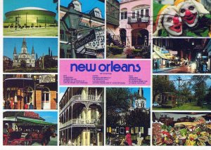 VINTAGE POSTCARD CONTINENTAL SIZE MULTIPLE COLLAGE OF NEW ORLEANS LOUISIANA