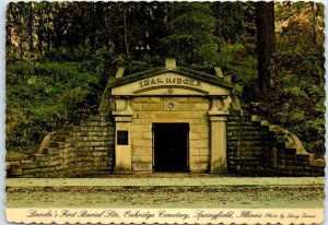 M-49665 Lincoln's First Burial Site Oakridge Cemetery Springfield Illinois