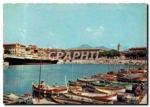 Postcard Modern Nice Le Port and Mail for Corsica Boat