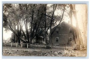 1900's-10's RPPC Homestead Morengo Pharmacy Iowa. Postcard P1E