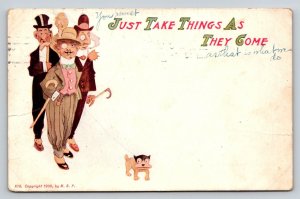 1906  Just Take Things As They Come    Postcard