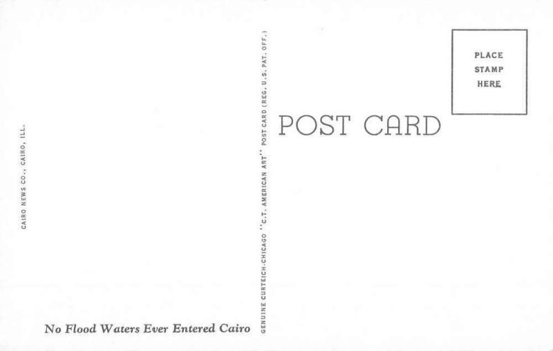 Cairo Illinois Court House Post Office Antique Postcard K104273