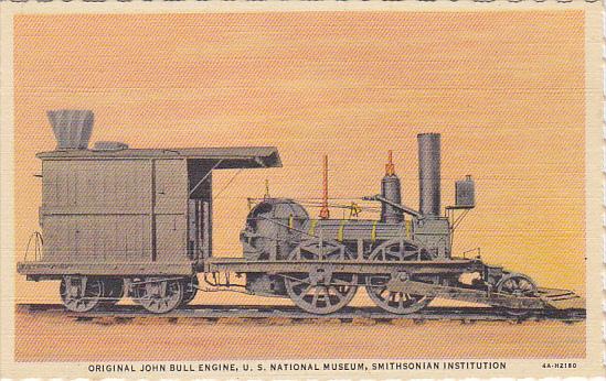 Original John Bull Engine Smithsonian Museum Washington DC Curteich