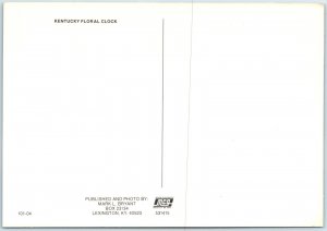 c1980s Lexington, KY Floral Clock Garden Display 4x6 PC Capitol Grounds M52