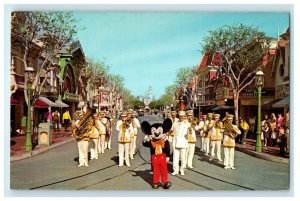 Mickey Mouse And Disneyland Band Marches Magic Kingdom Anaheim CA  Postcard 