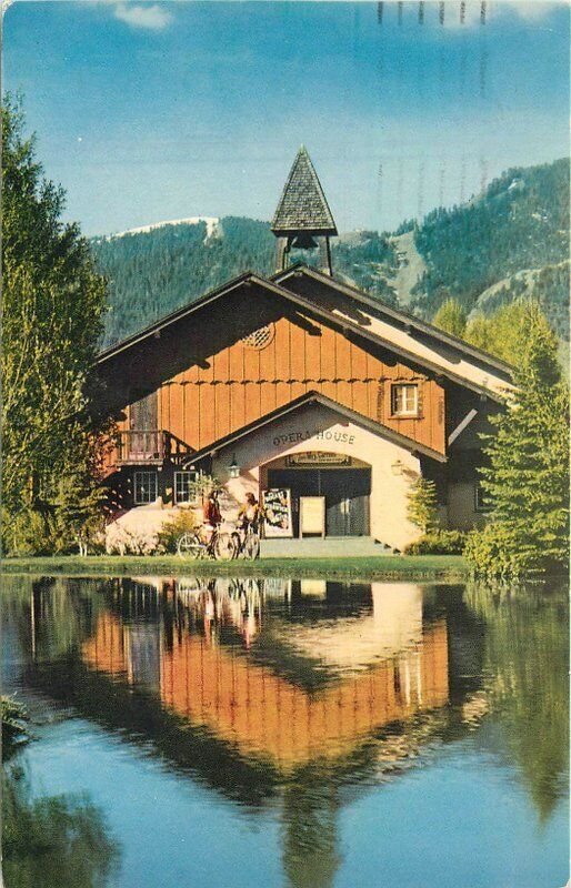 Idaho 1955 Opera House Sun Valley Pictorial Postcard 22-8158