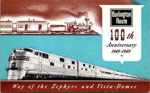 PC Burlington Route 100th Anniversary Zephyrs and Vista Domes Railroad Train