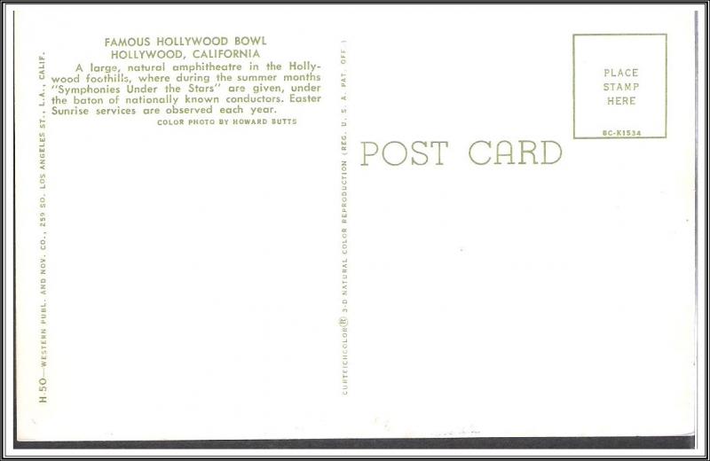 California, Hollywood Bowl - [CA-186]