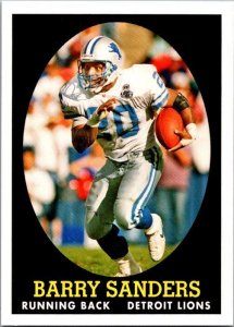 2007 Topps Football Card Barry Sanders Detroit Lions sk20777