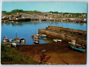 Cornwall England Postcard Newlyn Fishing Port of the Cornish Riviera c1950's