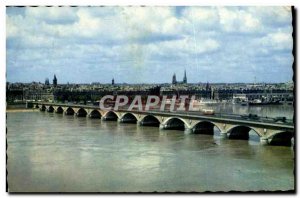 Postcard Modern Bordeaux Le Pont de Piere Vue Generale On The Town