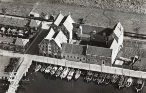 Rijkmuseum Amsterdam Holland Boats Rare Aerial RPC Postcard