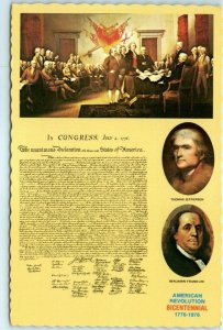 1776-1976 American Revolution Bicentennial - The Declaration of Independence 