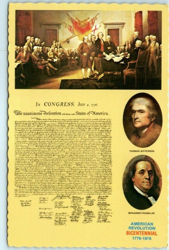 1776 1976 American Revolution Bicentennial The Declaration Of Independence United States 