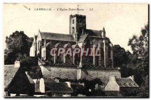 Old Postcard Lamballe L & # 39Eglise Notre Dame