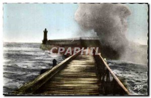 Old Postcard Sables d & # 39olonne A sea kick on the & # 39observatoire the l...
