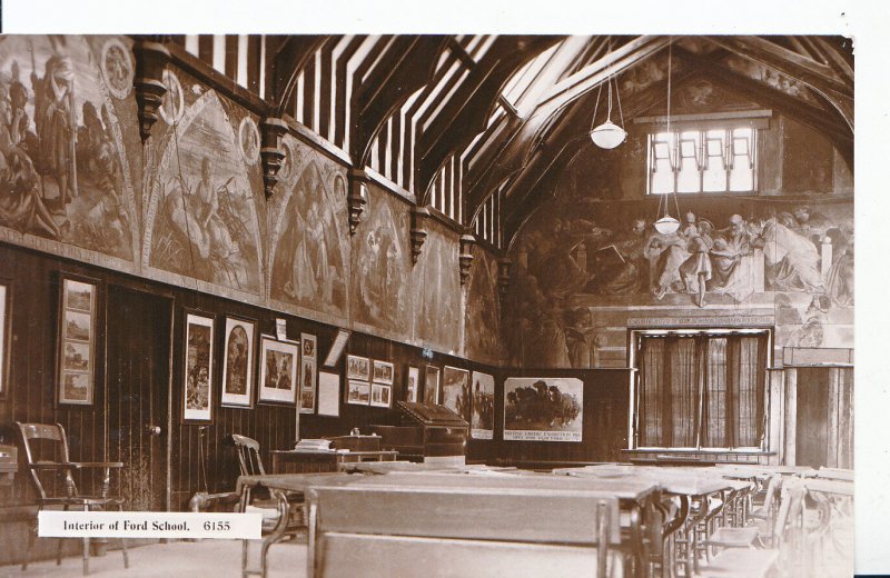 Northumberland Postcard - Interior of Ford School - Durham    XX693