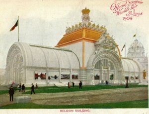 1904 Belgium Building World's Fair St. Louis Unposted Antique Postcard