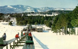 NH - North Conway. Mt Cranmore Skimobile in Winter circa 1960's   