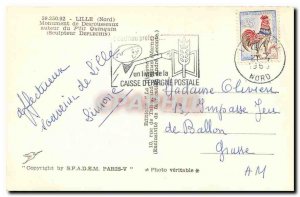 Old Postcard Lille Nord Monument Desrousseaux author of little Quinquin