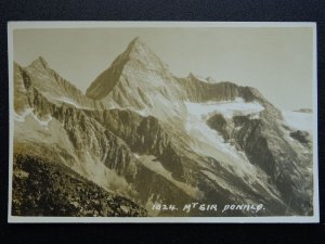Canada MOUNT SIR DONALD Selkirk Mountains - Old RP Postcard by B. Harmon