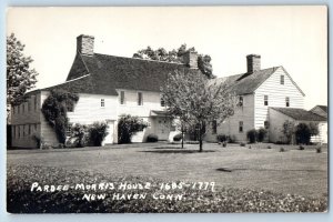 New Haven Connecticut CT Postcard RPPC Photo Pardee Morris House c1940's Vintage