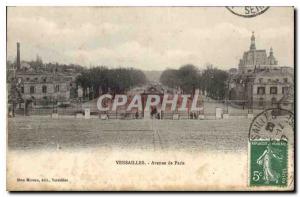 Postcard Old Versailles Avenue de Paris