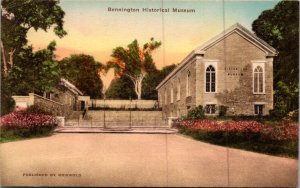 Bennington Historical Museum outside view vermont vtg postcard