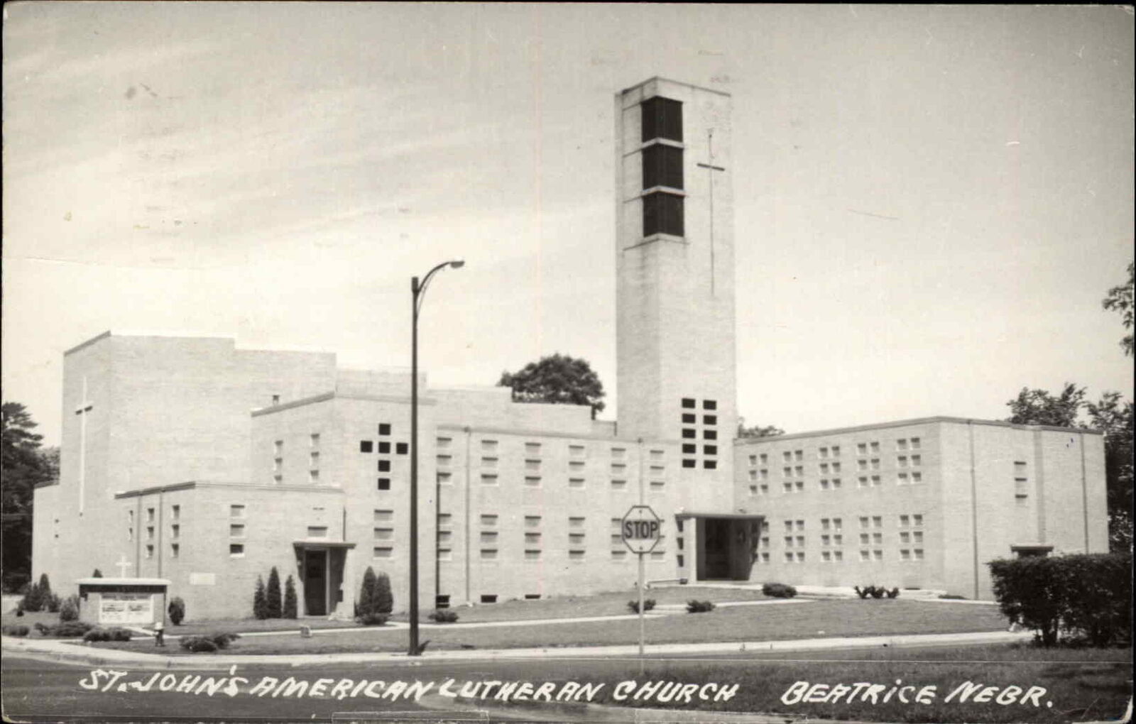 Beatrice Nebraska NE St Johns American Lutheran Church Real Photo