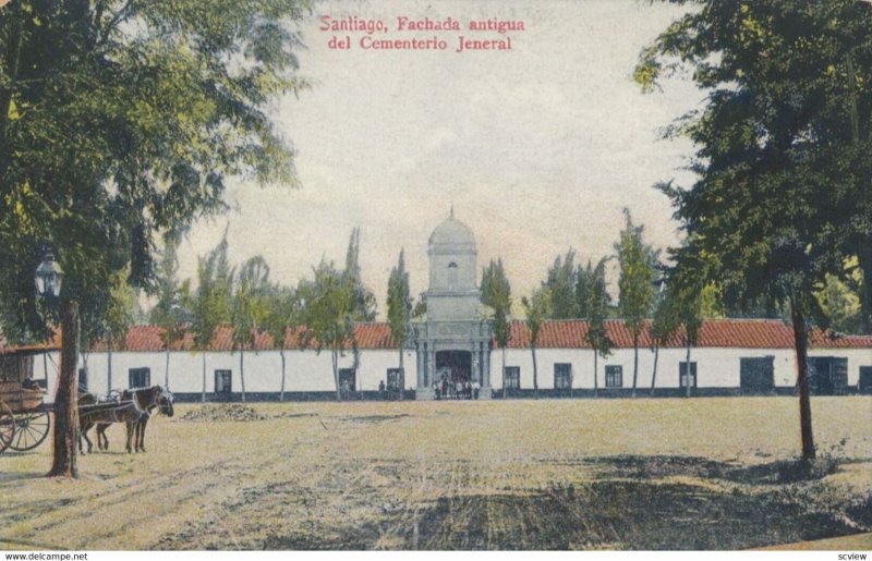 SANTIAGO, Chile, 1900-10s ; Cemetery
