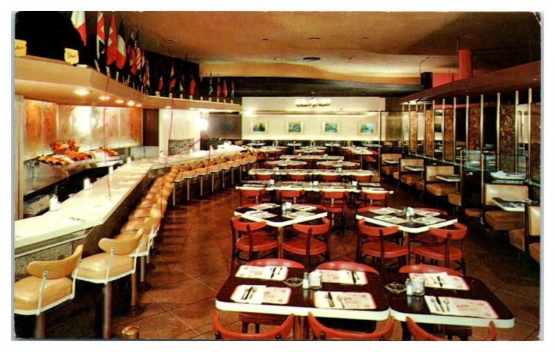 1950s/60s Sager's Restaurant and Cocktail Lounge, New York City Postcard