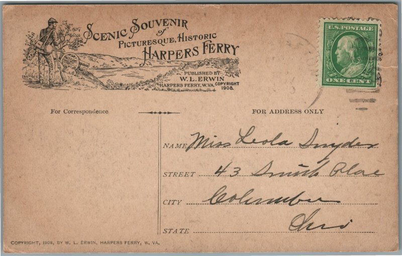 THE GAP VIRGINIA ANTIQUE POSTCARD