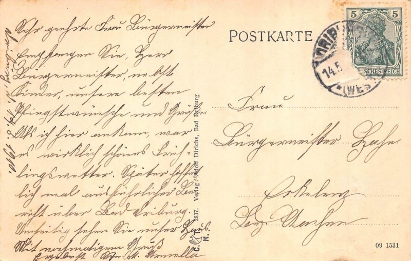 A130 Germany 1910 Bad Driburg Josephinum  vintage postcard