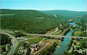 White River Junction Vermont VT Highways US 5 US 4 I-91 I-89 Vt 14  Postcard 