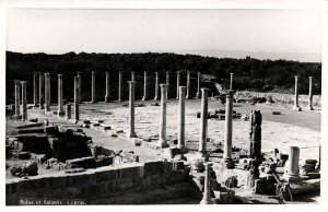 cyprus, FAMAGUSTA, Ruins of Salamis (1950s) H.C. Pantelides RPPC Postcard