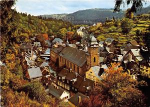 BG5770 monschau eifel montjoie partie an der rur mit aukirche   germany