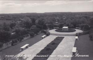 Oklahoma Tomb End View Of Claremore From Will Rogers Memorial Real Photo