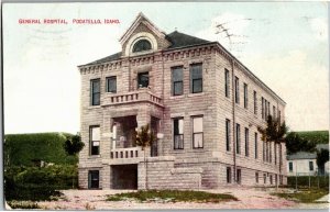 General Hospital Pocatello ID c1911 Vintage Postcard E21