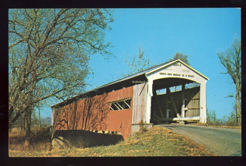 Rockville, Indiana/IN Postcard, Neet Bridge, Parke County