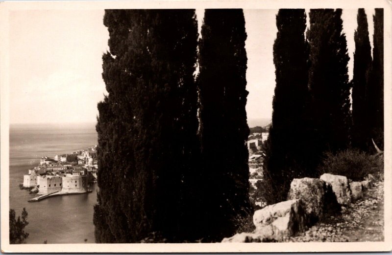 Croatia Dubrovnik Ragusa Vintage RPPC 09.76