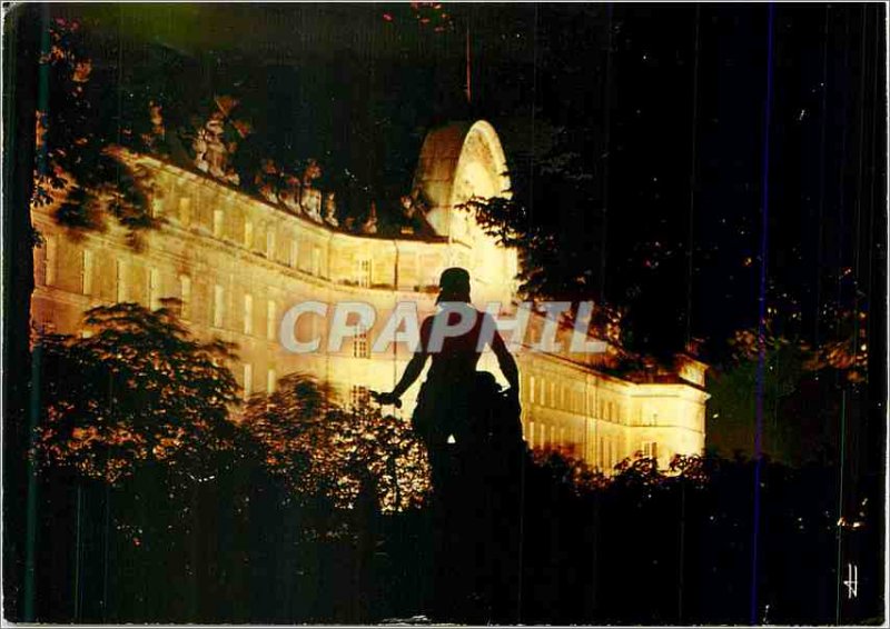 Modern Postcard Paris Invalides night