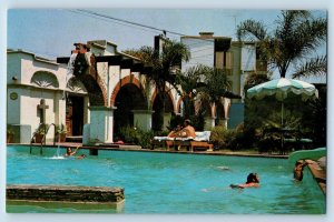 Tijuana Baja California Mexico Postcard Hotel Country Club c1950's Vintage