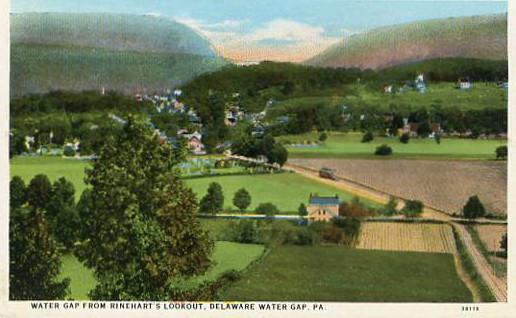 PA - Delaware Water Gap from Rinehart's Lookout