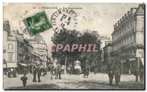 Perigueux - The Boulevards - Old Postcard