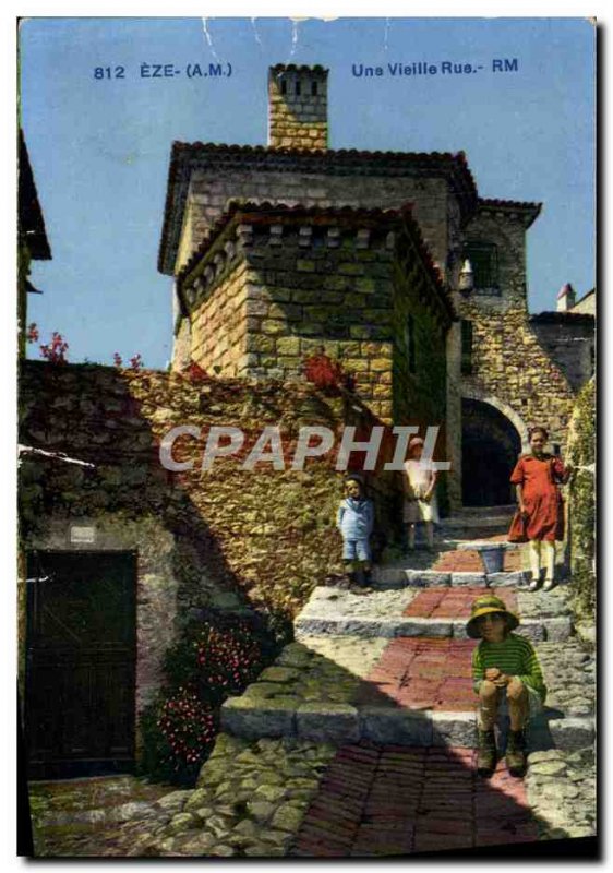 Old Postcard Eze An Old Street Children