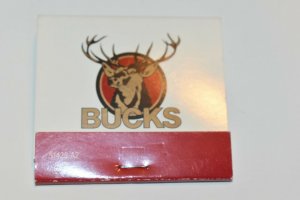 Buck's Full Rich Flavor Not Full Price  Advertising 30 Strike Matchbook